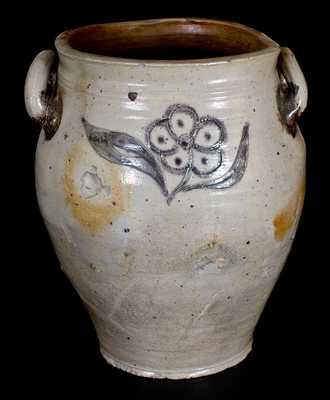 Rare Incised Stoneware Jar, attrib. Crolius Family, New York City, circa 1800