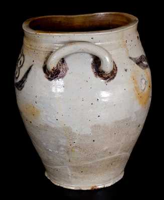 Rare Incised Stoneware Jar, attrib. Crolius Family, New York City, circa 1800