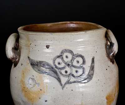 Rare Incised Stoneware Jar, attrib. Crolius Family, New York City, circa 1800