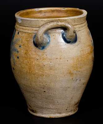 Stoneware Jar w/ Star Decoration, probably Egbert Schoonmaker, Manhattan or Kingston, NY