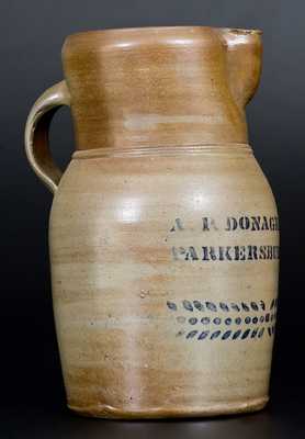 1 Gal. A. P. DONAGHHO / PARKERSBURG, W. VA Stoneware Pitcher