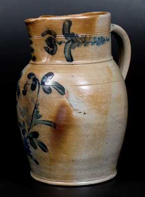 Fine 2 Gal. Baltimore Stoneware Pitcher, circa 1850