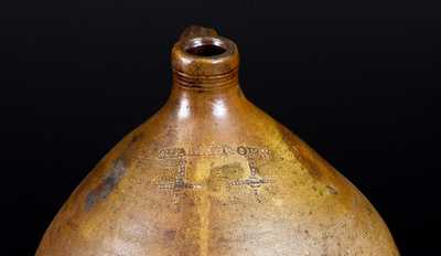 Rare Two-Gallon Misspelled Charlestown, Mass. Jug