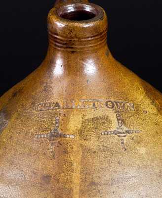 Rare Two-Gallon Misspelled Charlestown, Mass. Jug