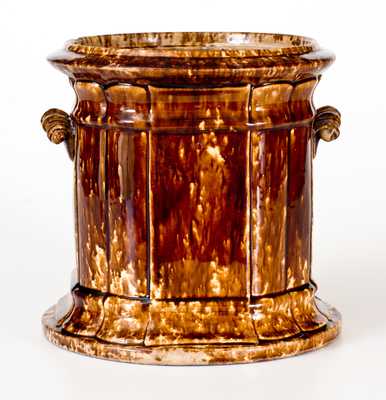 BOSTON EARTHEWARE MANUF G CO Rockingham Glazed Storage Jar