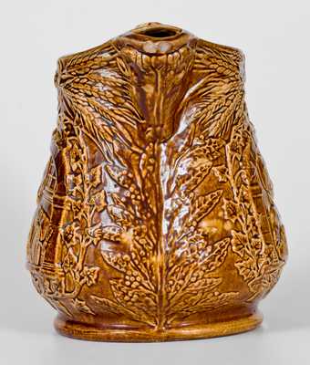 Rockingham Glazed Cavalier in a Window Pitcher, probably Bennett Pottery, Baltimore, 1869-74