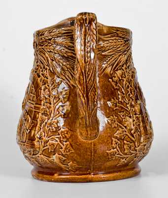 Rockingham Glazed Cavalier in a Window Pitcher, probably Bennett Pottery, Baltimore, 1869-74