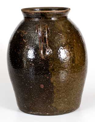 Fine 5 Gal. Crawford County, Georgia Double-Handled Stoneware Jar