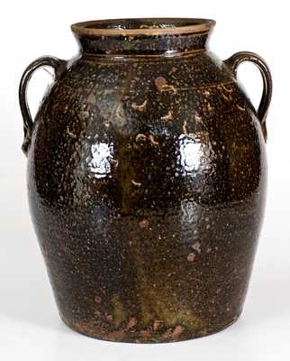 Fine 5 Gal. Crawford County, Georgia Double-Handled Stoneware Jar