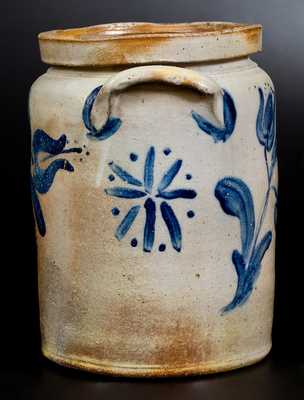 Very Fine JOHN BELL / WAYNESBORO 2 Gal. Stoneware Jar with Elaborate Decoration