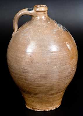 Stoneware Jug with Incised Floral Decoration, Manhattan, circa 1800