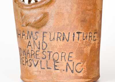 Extremely Rare and Important BROWN POTTERY (Arden, NC) Monumental Stoneware Devil Jug