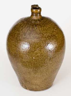 Very Fine 6 Gal. Daniel Seagle, Vale, Lincoln County, NC Stoneware Jug