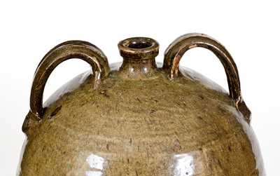 Monumental 7 Gal. Double-Handled Stoneware Jug, Crawford County, Georgia, circa 1840s