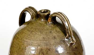 Monumental 7 Gal. Double-Handled Stoneware Jug, Crawford County, Georgia, circa 1840s