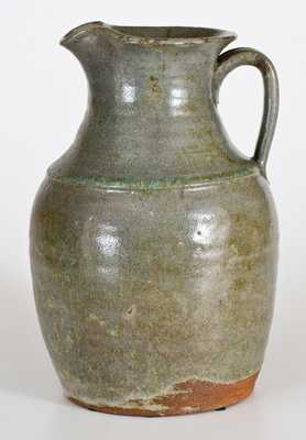 One-Gallon Alkaline-Glazed Stoneware Pitcher, probably Catawba Valley, NC origin