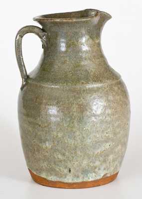 One-Gallon Alkaline-Glazed Stoneware Pitcher, probably Catawba Valley, NC origin