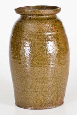 One-Gallon NC Alkaline-Glazed Stoneware Jar, possibly James Franklin Seagle, Vale, NC