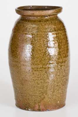 One-Gallon NC Alkaline-Glazed Stoneware Jar, possibly James Franklin Seagle, Vale, NC