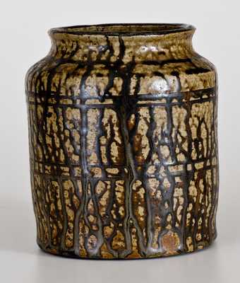 Small Alkaline-Glazed Stoneware Jar, possibly B.F. Landrum, Edgefield District, SC, c1850