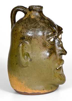 Lanier Meaders Stoneware Face Jug,  Cleveland, Georgia, circa 1980
