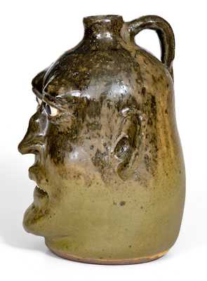 Lanier Meaders Stoneware Face Jug,  Cleveland, Georgia, circa 1980