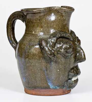 B.B. CRAIG / VALE, N.C. Stoneware Face Pitcher, circa 1975