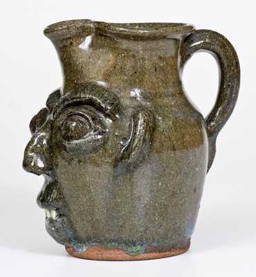 B.B. CRAIG / VALE, N.C. Stoneware Face Pitcher, circa 1975