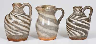 Three Stoneware Miniatures, Stamped 