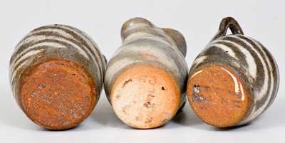 Three Stoneware Miniatures, Stamped