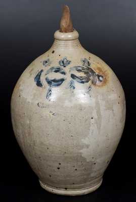 2 Gal. COMMERAWS / STONEWARE Jug with Impressed Decoration, Manhattan, circa 1810