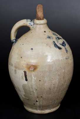 2 Gal. COMMERAWS / STONEWARE Jug with Impressed Decoration, Manhattan, circa 1810