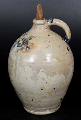 2 Gal. COMMERAWS / STONEWARE Jug with Impressed Decoration, Manhattan, circa 1810