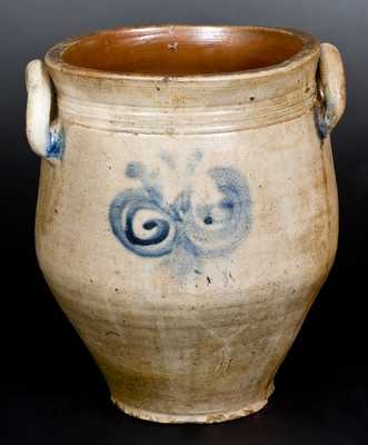 3 Gal. Stoneware Jar with Watchspring Decoration, Manhattan, late 18th century