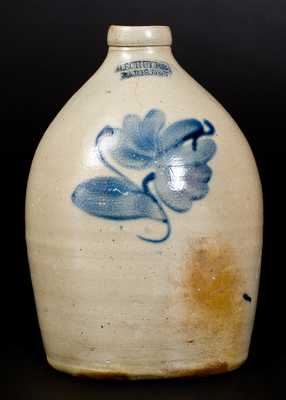 H. SCHULER / PARIS, ONT. Stoneware Jug with Floral Decoration