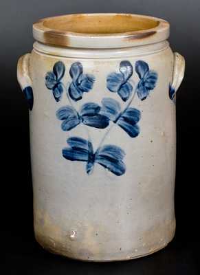3 Gal. Baltimore Stoneware Jar with Floral Decoration