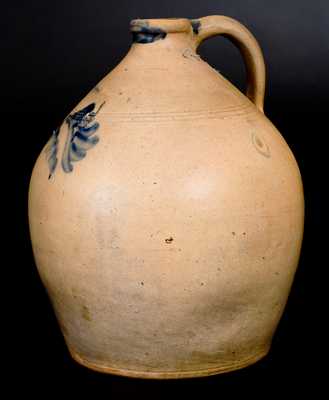 3 Gal. I. V. MACHETT (Cornwall, NY) Stoneware Jug with Cobalt Decoration