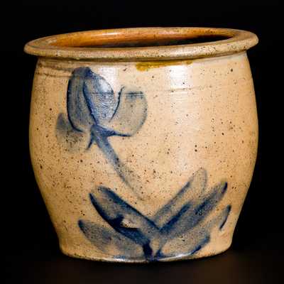 Fine 1/4 Gal. Stoneware Cream Jar att. D. P. Shenfelder, Reading, PA
