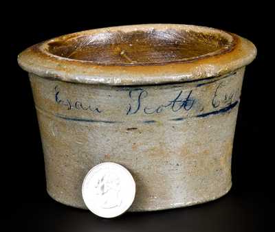 Miniature Western PA Stoneware Bowl Inscribed 