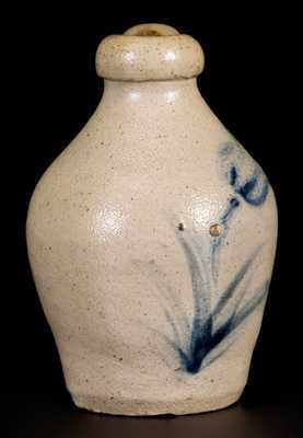 Miniature Stoneware Jug with Floral Decoration, New York State, circa 1860