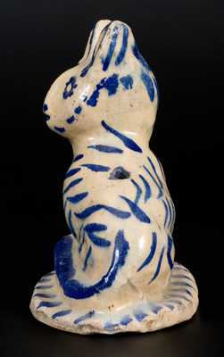 Tin-Glazed Cat Figure