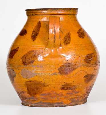 Large-Sized Redware Jar with Manganese Decoration, possibly Cain Pottery, East Tennessee