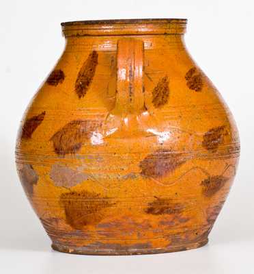 Large-Sized Redware Jar with Manganese Decoration, possibly Cain Pottery, East Tennessee