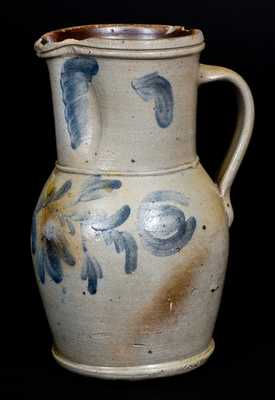 Stoneware Pitcher att. E. B. Hyssong, Huntingdon County, PA