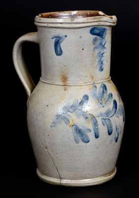 Stoneware Pitcher att. E. B. Hyssong, Huntingdon County, PA