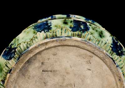 Unusual Stoneware FRITZ & BROTHER / RISING SUN, PA Molded Stoneware Spittoon