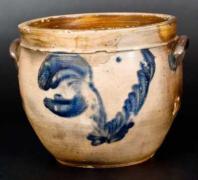 Unusual Poughkeepsie, NY Stoneware Jar Dated 1821