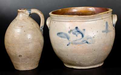 Lot of Two: Northeastern US Stoneware Vessels