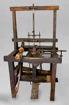 Extremely Rare and Important Stoneware Pipe Press, Point Pleasant, Ohio, 19th century