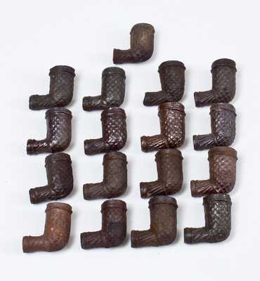 Extremely Rare and Important Stoneware Pipe Press, Point Pleasant, Ohio, 19th century